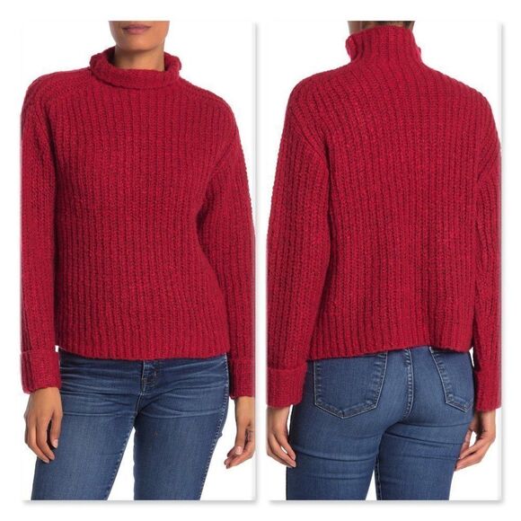 Abound Mock Neck Cozy Knit Pullover Sweater - Picture 1 of 12